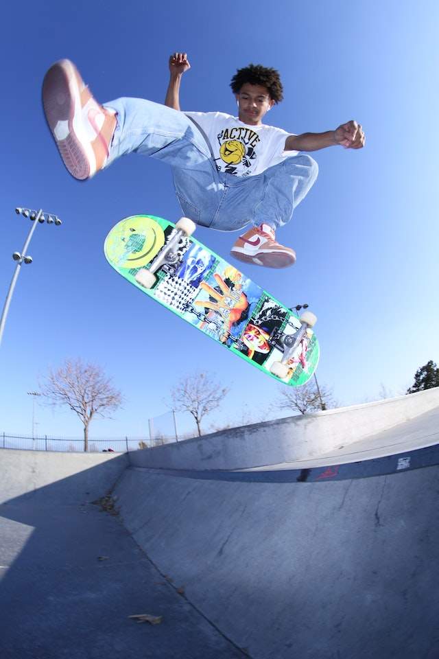 Black Guy Doing Skateboard Tricks