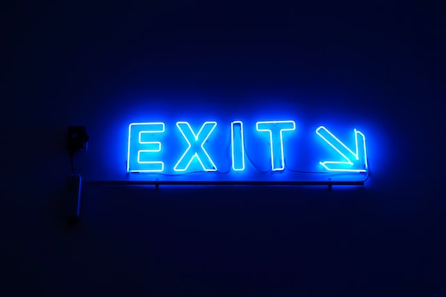 Exit Sign - TikTok Ad Account Is Banned