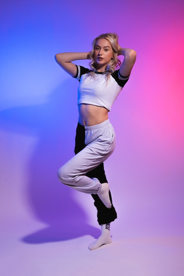 TikTok Spark Ads - White Girl With Purple Background